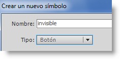 Botón invisible