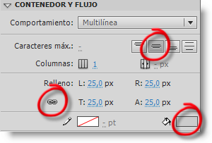 Contenedor y flujo