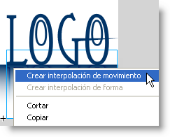 Crear nterpolación de movimiento