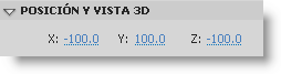 Posición y vista 3D