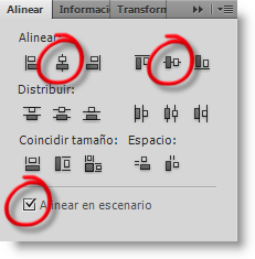 Alineación del óvalo