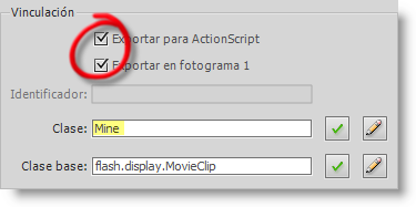 Exportamos para ActionScript