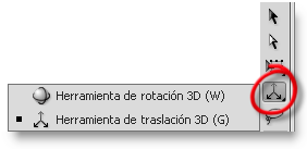 Herramienta de traslación 3D